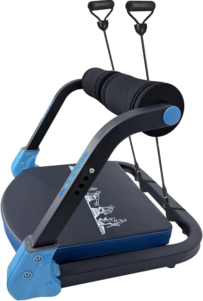Ab Machine, Sit Up Exercise Equipment With 3 Adjustable Resistance, Fitness Equipment For All Ages, Ab Trainer, Foldable Ab Crunch Machine for Home Gym