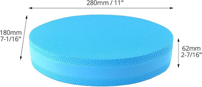 QWORK Stability Trainer Pad - Blue Foam Balance Exercise Cushion for Therapy, Yoga, Pilates, and Fitness - Supports Ankle Stability