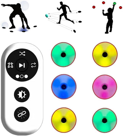 Pro Reaction Training Light, Speed Agility Reaction Equipment Flash Reflex Training System for Football, Fitness, Boxing(6)