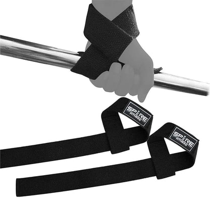 Weight Lifting Straps and Wrist Wraps Combo – Gym Support for Deadlifts, Powerlifting, Bodybuilding, Strength Training – Durable, Adjustable & Comfortable – One Size Fits All