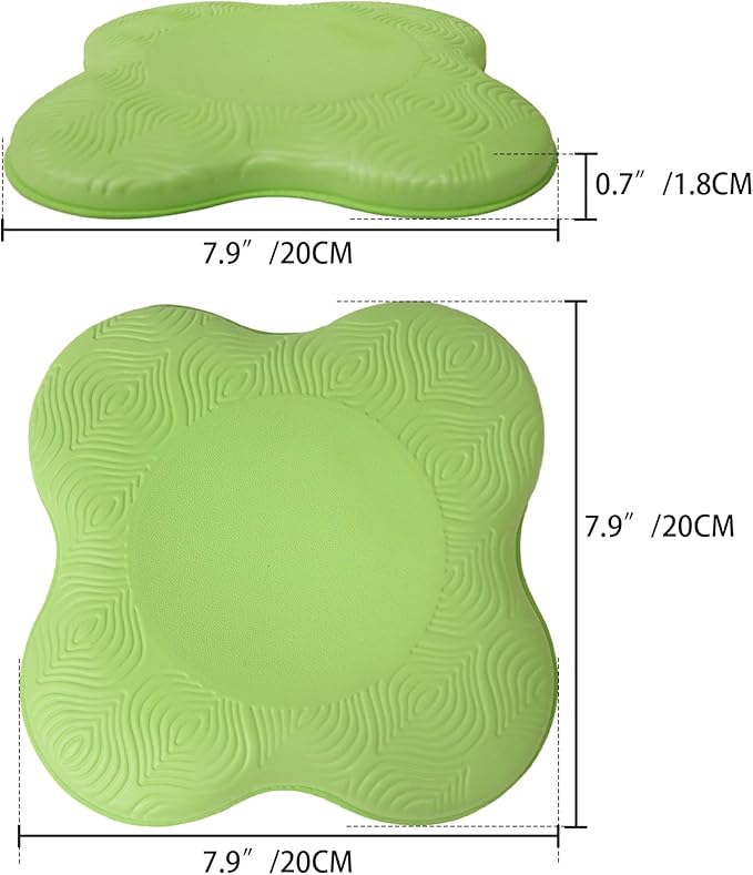 GoYonder Yoga Knee Pads 2 Pack, Yoga Knee Cushion Thick, Exercise Pads for Knees Elbows Wrist Hands Head Foam Pilates Kneeling pad