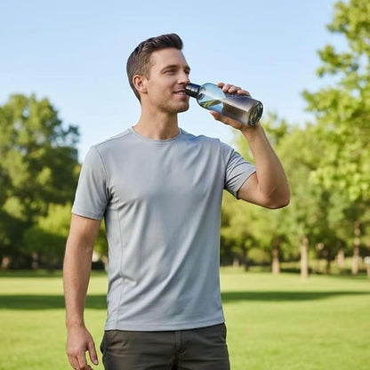 17oz Plastic Sports Bottle ，Time Marker Water Bottle, Leakproof Sports Drinking Bottle for Gym, School, Office, Trave(Black 17oz)