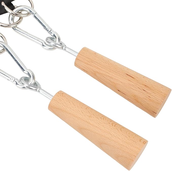 Wooden Pull Up Grips,Hand Grips Strength Trainer Exerciser Pull Up Fitness Accessories for Bouldering,Kettlebells,Workout