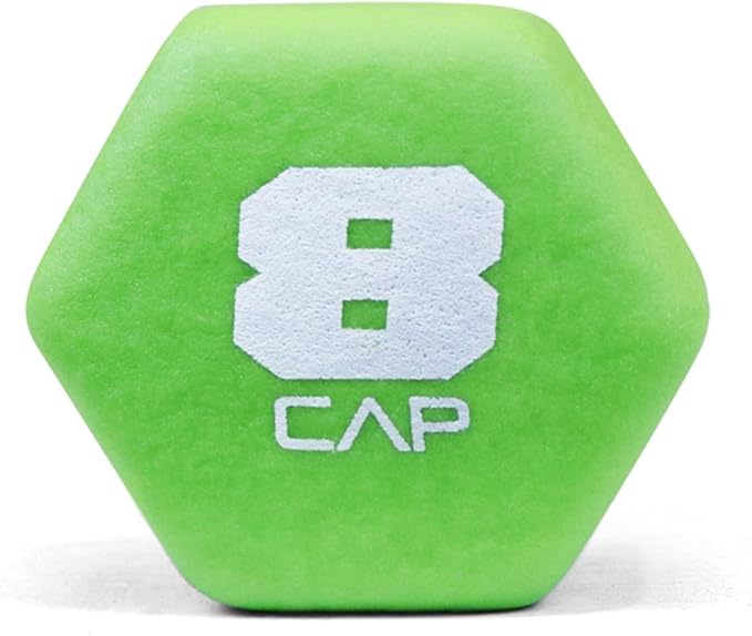 WF Athletic Supply Vibrant Multiple Color Hex Shaped Neoprene Dumbbells/Hand Weights with Non-Slip Grip for Home Gym Equipment Workouts Strength Training Free Weights - Sold in Pairs