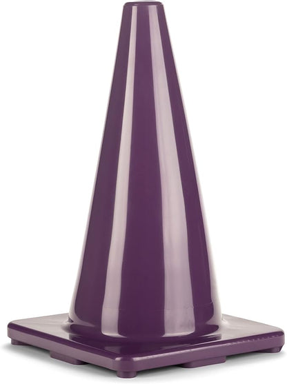 Champion Sports High Visibility Flexible Vinyl Cones for Sports Training, Agility Drills, Field & Gym Marking Sets
