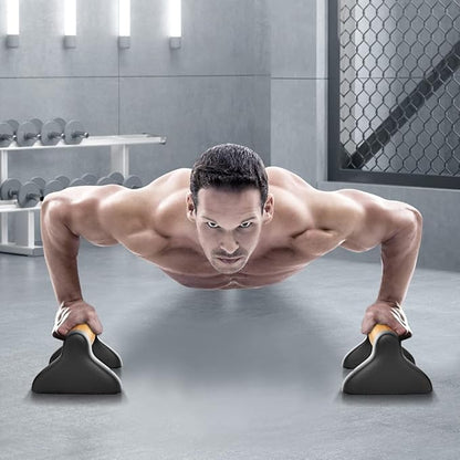 Push Up Bars – Ergonomic Pushup Handles for Floor Strength Training, Non-Slip Push-Up Stands with Soft Grip, Pushups Bars for Home Gym Workout