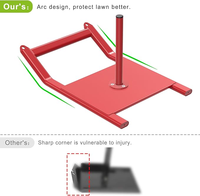 Kipika Weight Sled, Workout Sled, Fitness Strength Training Sled, Speed Training Sled for Athletic Exercise, Speed Improvement, Easily Through Obstacles, Suitable for 1" & 2" Weight Plate
