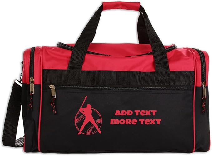 Personalized Sport Deluxe Duffel Bag With Custom Name & Text - Karate/Martial arts Female