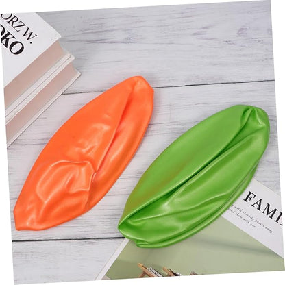 GALPADA 2pcs Anti-Burst Thickened PVC Yoga Ball Mini Balancing Stability Trainer Exercise Pilates Fitness Balls for Home Gym Workout (15-35cm Random Size, Orange and Green)