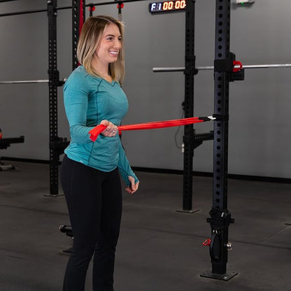 Serious Steel Fitness Flat Resistance Bands for Upper and Lower Body Strength Training and Exercise. (Non-Latex Flat Physical Therapy Exercise Bands - 4" x 25 Yards or 4" x 5 Feet)