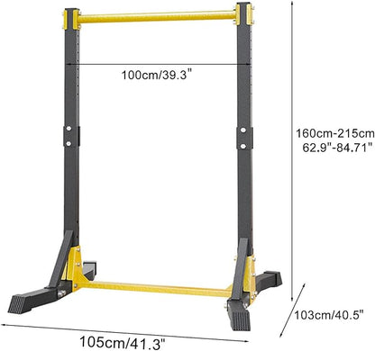 Pull Up Bar Stand,Freestanding Pull-up Bar，Free Standing Pull Up Bar for Home Gym, Pull Up Stand Station 400LBS with 11 Gears Adjustment