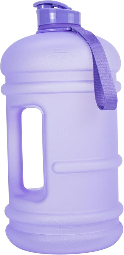 TOOFEEL 1 Gallon Water Bottle,Leakproof,Bpa Free,Dishwasher Safe,128 oz Large Water Jug wiht Handle,Travel & Camping & Sports & Gym Water Bottle For Men and Women - Matte Violet