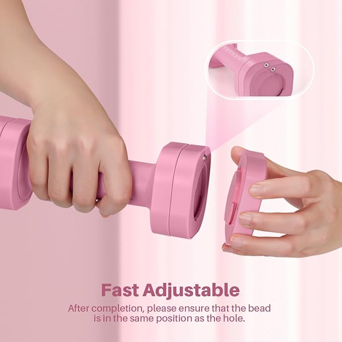 Zempox Adjustable Dumbbell Set of 2, 4 in 1 Free Weights Dumbbells Set for Women, Hand Weights for Women at Home, Each 2lb 3lb 4lb 5lb with TPU Soft Rubber Handle for Home Gym Exercise Training