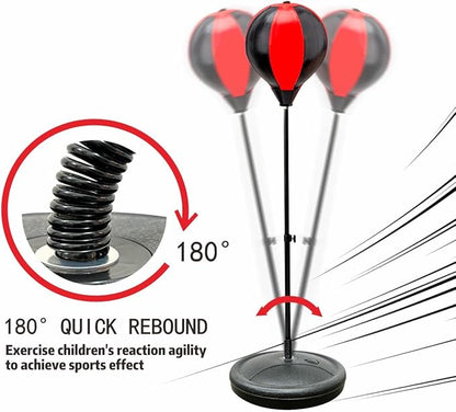Punching Bag for Kids, 3-12 Adjustable Boxing Equipment with Boxing Gloves, Boxing Set as Boys & Girls Toys Gifts