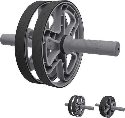 Ab roller wheel abdominal exercise core workout weight loss no noise easy to assembling light weight perfect home gym equipment for men & women