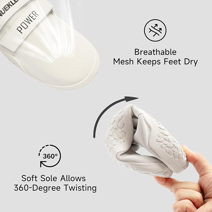 MANUEKLEAR Deadlift Shoes - Weight Lifting Shoes for Men Women - Weightlifting Squat Shoes Fitness Cross-Trainer Barefoot Gym Training Sneakers