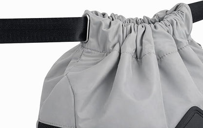PPZ Drawstring Sports Backpack with Side Mesh Pockets, Lightweight Gym & Travel Bag with Water Bottle Holders for Fitness, Outdoor Activities and Daily Use – Gray
