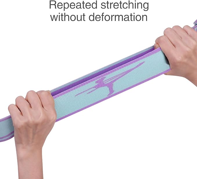 Adjustable Stretch Strap for Kids, 8-Loop Elastic Resistance Band for Children Gymnastics, Ballet Dance, Yoga, Stuff，Pilates & Flexibility Training, Home Exercise Equipment for Girls