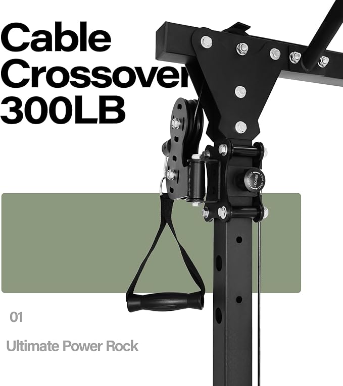 MAJOR FITNESS Drone1 Power Cage - Multi-Function Power Rack for Home Gym, Squat Rack, Cable Crossover System, for Strength Training