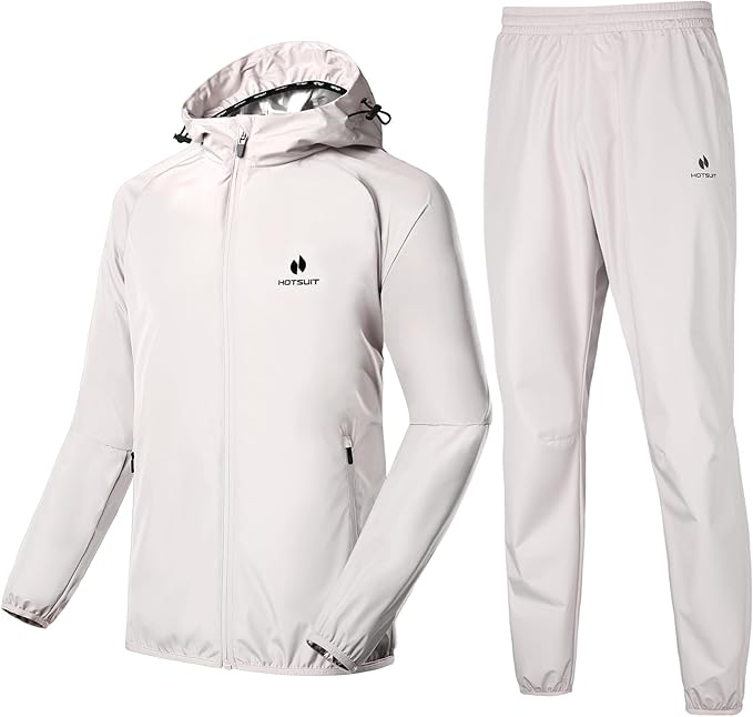 HOTSUIT Sauna Suit Women Machine Washable Sweat Sauna Jacket Pants Anti Rip Sweat Suits for Gym Workout