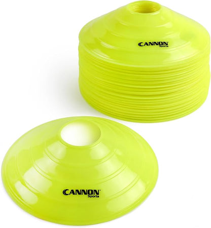 Cannon Sports Cones for Agility Training and Drills – 40 Pack Heavy Duty Training Cones with Carry Strap – Perfect for Football, Basketball, Hockey, Soccer & Running Drills
