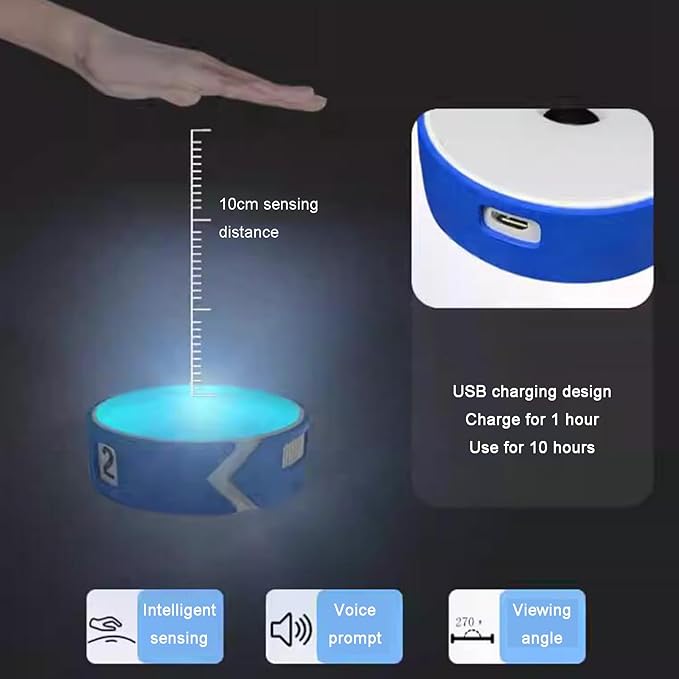 Reaction Training Light, Flash Reflex Speed Agile Reaction Equipment, with Remote Control, 4 Modes & 4 Light Color, Sensing Distance 10cm, for Soccer Baseball Basket Ball