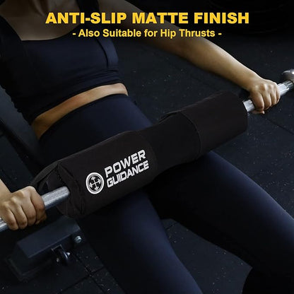 POWER GUIDANCE Barbell Squat Pad - Neck & Shoulder Protective Pad Anti-Skid Points for Squats, Lunges, Hip Thrusts, Weightlifting - Fit Standard and Olympic Bars