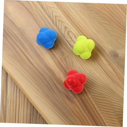 BESPORTBLE 6-Piece Hexagon Reflex Training Balls for Hand-Eye Coordination Agility and Reaction Speed for Kids Sports Practice and Fitness Training