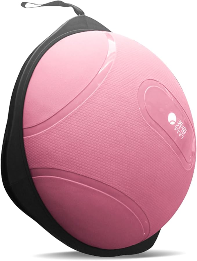exercise balance ball, half a yoga ball, fitness ball, suitable for core stability training in home gyms, non-slip surface, and balance sports equipmen