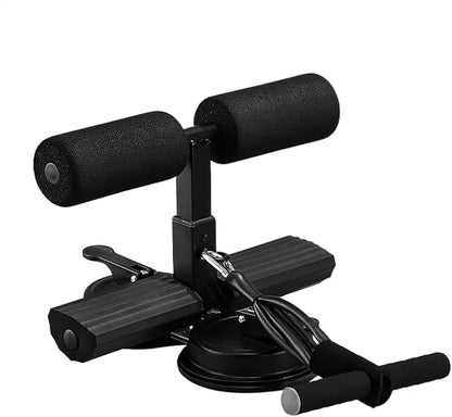 Sit-Up Device, Adjustable Height Suction Cup Abs Exercise Trainer, 325KG Multifunctional Core Training Equipment for Home, Office, and Gym Workouts, Comfortable Training Supplies