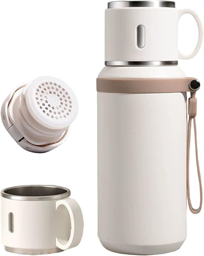 Insulated Water Bottle Tumbler Large Capacity Stainless Steel Insulated Water Bottle for Gym Classroom Office Hot and Cold Drink Container