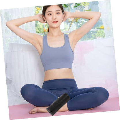 Toyvian Soft Foam Yoga Roller Mini Fitness Yoga Column for Deep Tissue Muscle Massage Portable Body Workout Roller Black