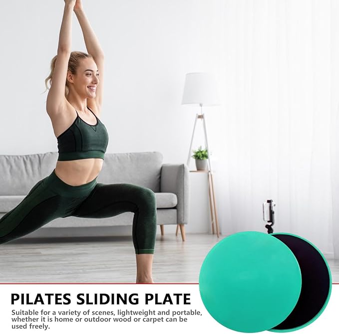 Core Sliders - Exercise Sliders | Yoga Pilates Gliding Disc | 2 Exercise Fitness Sliders | 2s Sided Gliding Sliding Discs | Core Gym Equipment | Pilates Sliding Plates for Women Men and Teens