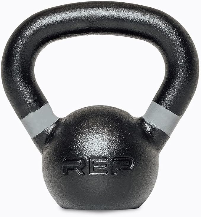 REP Fitness Single Kettlebells 5lb to 50lb Weight Range, Cast Iron, Strength Training, Power Workout Equipment, Home Gym, Free Weights, Dumbbell Alternative, Exercise, Men, Women