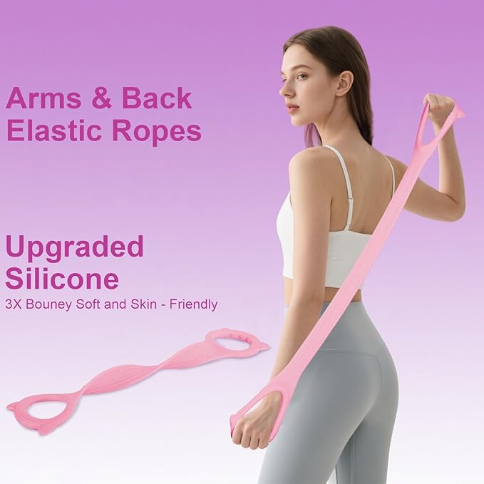 Pilates Essentials Kit-Home Pilates kit for Women with Pilates Ring and Ball,5 Resistance Bands for Beginners-Train Muscles, Flexibility & Core Strength