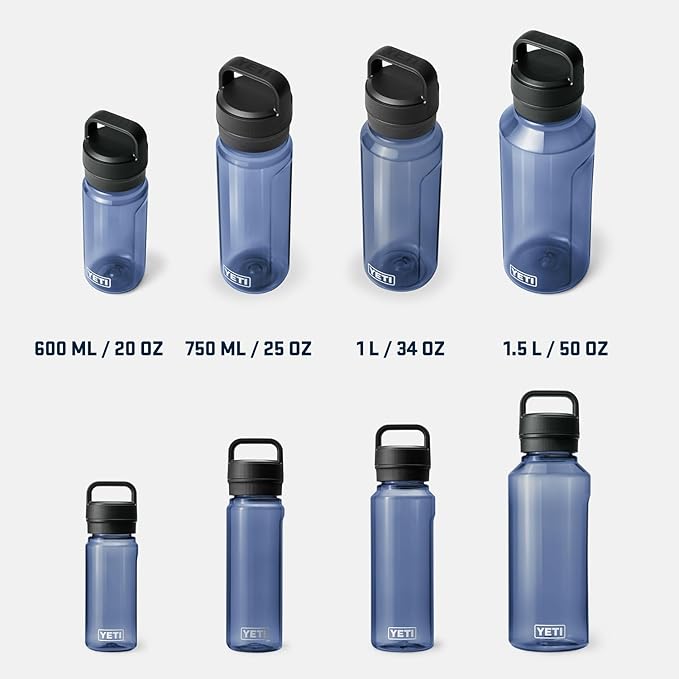 YETI Yonder Water Bottle with Yonder Chug Cap, Lightweight, Leakproof and BPA-Free