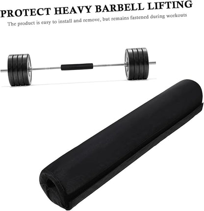 Kisangel 2pcs Thick Barbell Pad Squat Cushion with Neck and Shoulder Protection Ergonomic Weightlifting Cover for Squats Lunges Hip Thrusts High Grip Non Slip Support for Comfortable