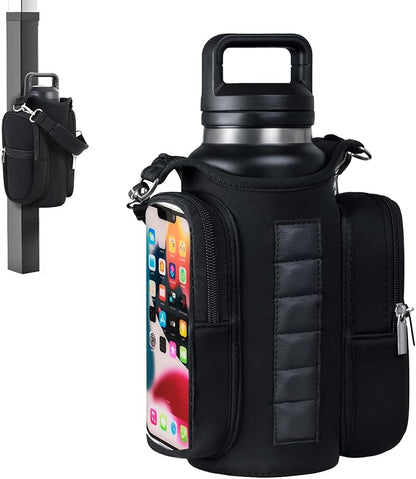 Magnetic Gym Bag for Men & Women - Water Bottle Holder, Crossbody Strap, Touchscreen Pocket & Creative Storage - Perfect for Gym, Running, Travel & Fitness Essentials