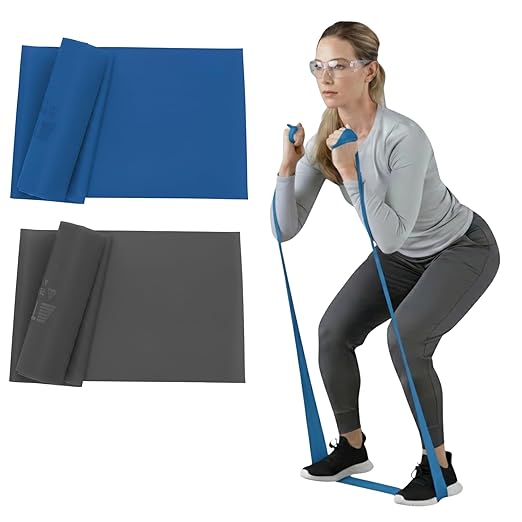 THERABAND Resistance Bands Set, Advanced Kit, Blue, Black, Latex Elastic Bands for Exercise & Physical Therapy, Strength Training for Upper & Lower Body Fitness