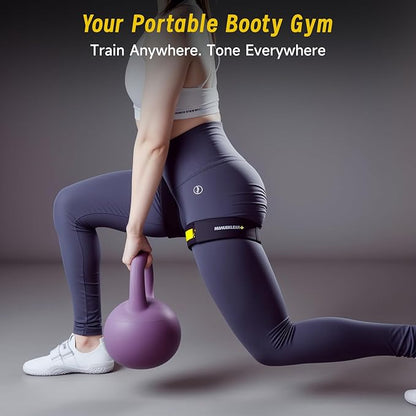 MANUEKLEAR Blood Flow Restriction Bands for Women Glutes Leg, Booty Bands for Women Butt Lift, BFR Occlusion Thigh Bands for Workout Squat Hip Building