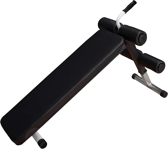 DF6000 Abdominal Crunch Bench – 400 LBS Capacity –Adjustable Sit up Bench – Ab Training Station for Home Gym by Deltech Fitness