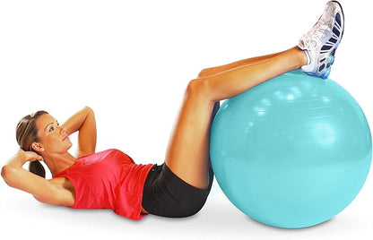 CAP Fitness Stability Ball Exercise Ball, 65cm, Teal