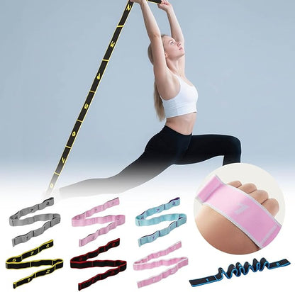 Resistance Bands for Working Out, 8-Levels Elastic Adjustable Exercise Band for Women and Men,Body Stretching,Yoga,Booty Legs,Pilates,Stretch Bands for Fitness,Training,Physical Therapy,Gym