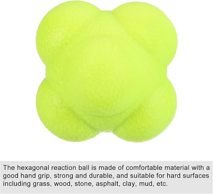 PATIKIL Bounce Reaction Balls Coordination Training Ball Agility Trainer TPR High Difficulty for Speed Reflex