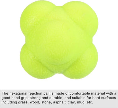 PATIKIL Bounce Reaction Balls Coordination Training Ball Agility Trainer TPR High Difficulty for Speed Reflex