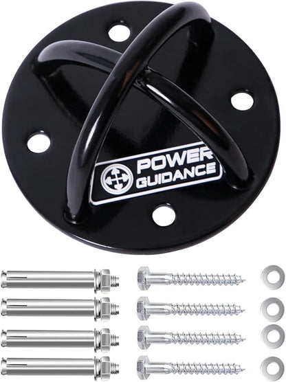 POWER GUIDANCE Wall and Ceiling Mount Bracket for Suspension Straps, Gymnastic Rings, Yoga Swings & Hammock Resistance Band Battle Rope