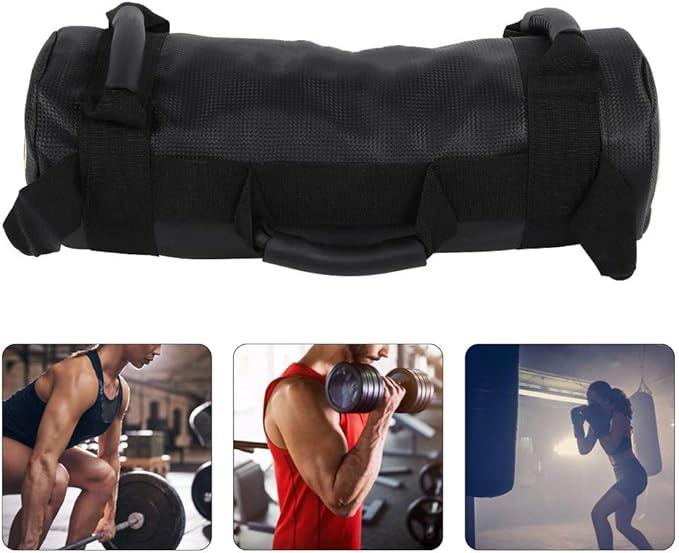 Weightlifting Training Sandbag Power Bag Fitness Workout High Intensity Exercises Durable PU Leather for Strength Training Home Gym Squats Dead Lifts Lunges Bicep Curls 10kg 20kg