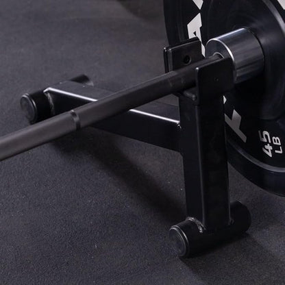 Titan Fitness Mini Deadlift Barbell Jack Stand, 600 LB Capacity, Elevated Lift for Easy Loading and Unloading Barbell Weight Plates, Weight Training, Deadlift Exercises, Powerlifting, Home Gym
