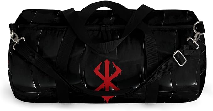 Anime Gym Bag for Women Men - Large Capacity Waterproof Workout Fitness Travel Sports Bags Fashion Street Camping Expandable Carry On Duffle Bag For Couple (Black Berserk) PTY