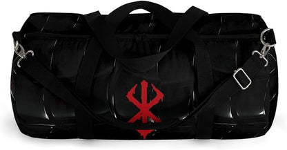 Anime Gym Bag for Women Men - Large Capacity Waterproof Workout Fitness Travel Sports Bags Fashion Street Camping Expandable Carry On Duffle Bag For Couple (Black Berserk) PTY